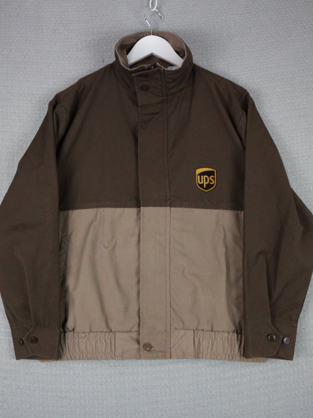 UPS United Parcel Service Bomber Jacket Clipper Mens Vintage